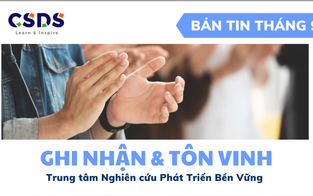 Bản Tin Tháng 9 – Ghi nhận & Tôn vinh