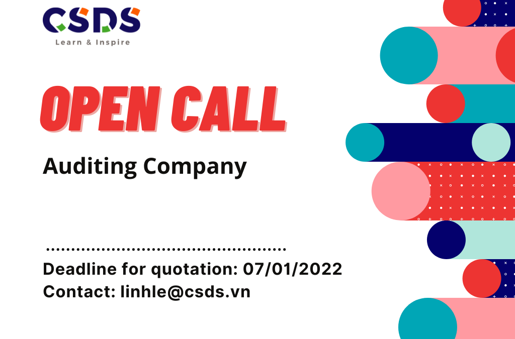 Open call for Auditing Company