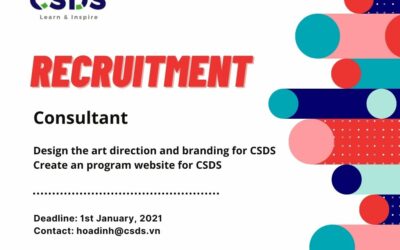 CSDS is looking for 02 Designers to design the art direction and brandings for the organization and a website for I Commit Program