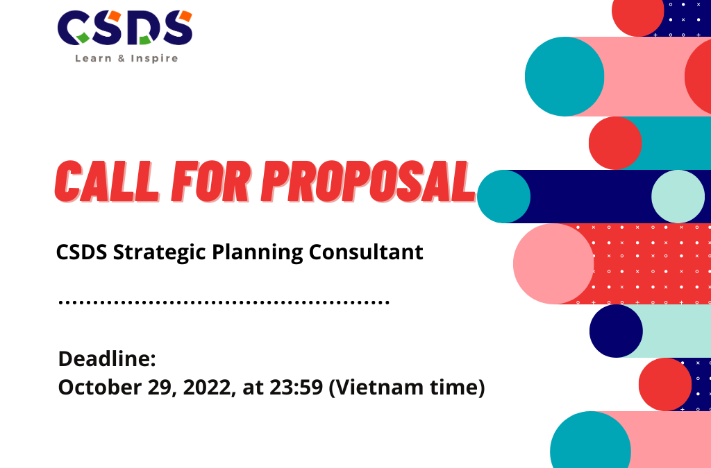 Call for proposal: CSDS Strategic Planning Consultant